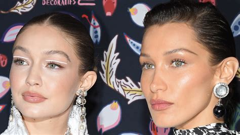 bella and gigi hadid versace|bella and gigi hadid makeup.